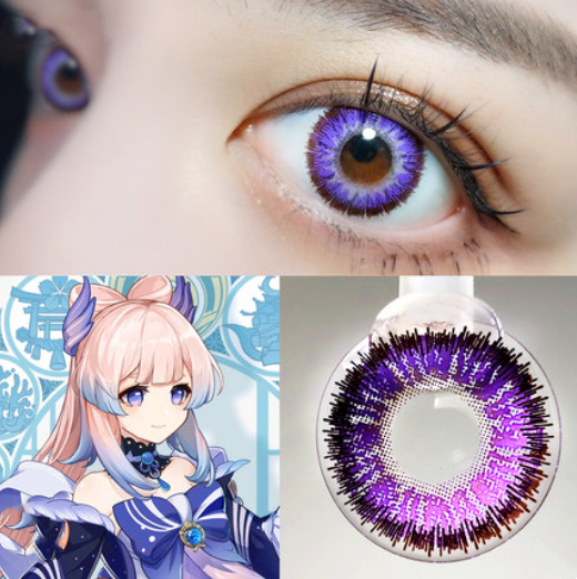 Anime Moon Color Pop Red Klee Kokomi Colored Contact Lenses Contacts BE1149