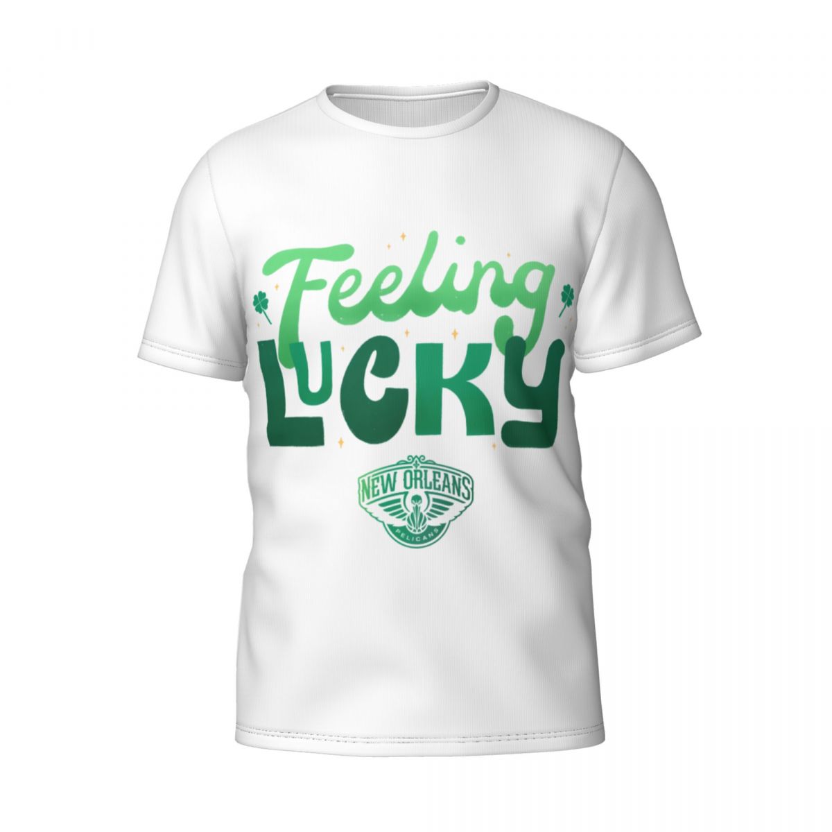 New Orleans Pelicans Feeling Lucky St. Patrick's Day White Men's T-Shirt