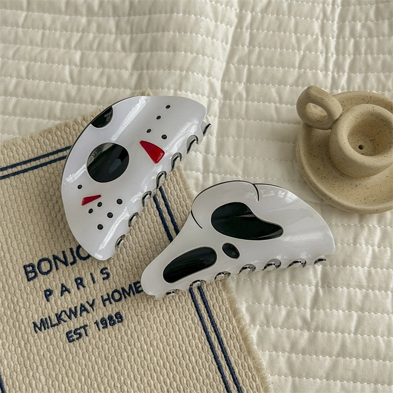 Halloween Funny Minimalist Women's Skull PVC Hair Claws