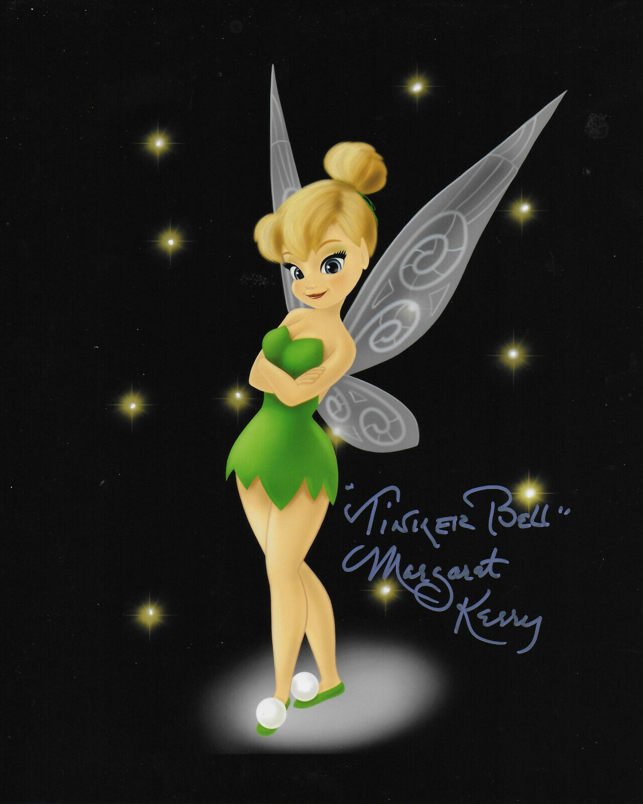 Margaret Kerry Tinkerbell from Disney Original Autographed 8X10 Photo Poster painting #89