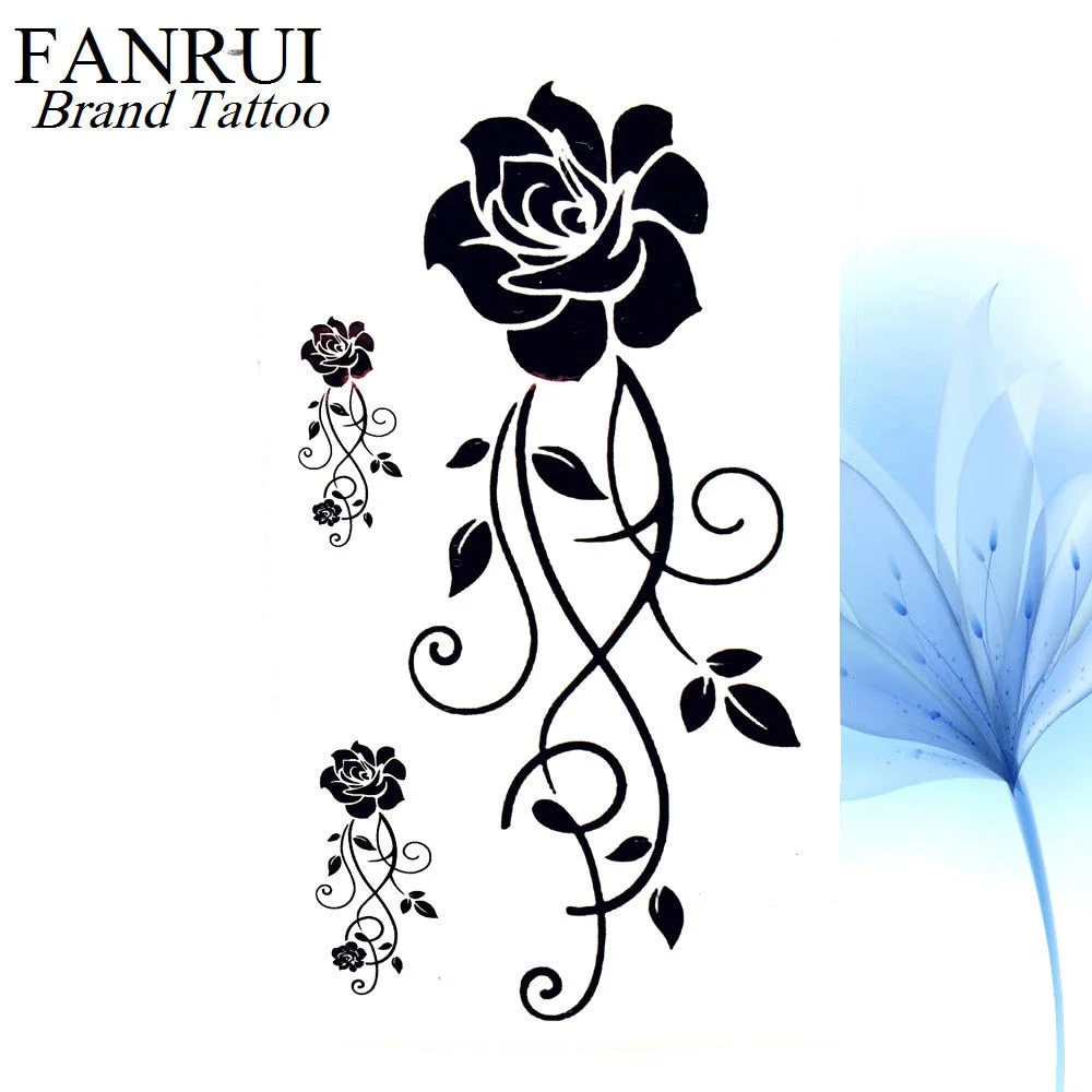 Summer Style Watercolor Feather Bird Temporary Tattoo Women Tribal Henna Fake Tattoo Men Body Arm Art Drawing 3D Tatto Stickers