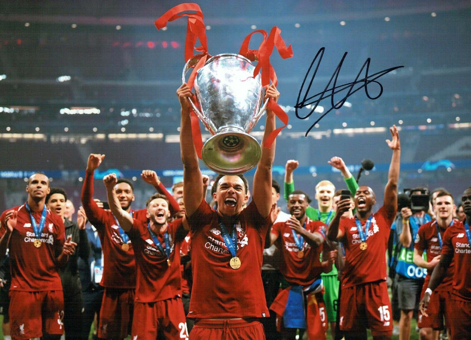 Trent ALEXANDER-ARNOLD Signed Liverpool Champions League Photo Poster painting AFTAL RD COA