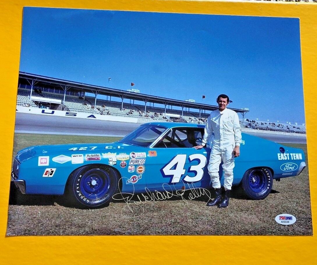 RICHARD PETTY SIGNED 11X14 NASCAR Photo Poster painting PSA/DNA CERTIFIED