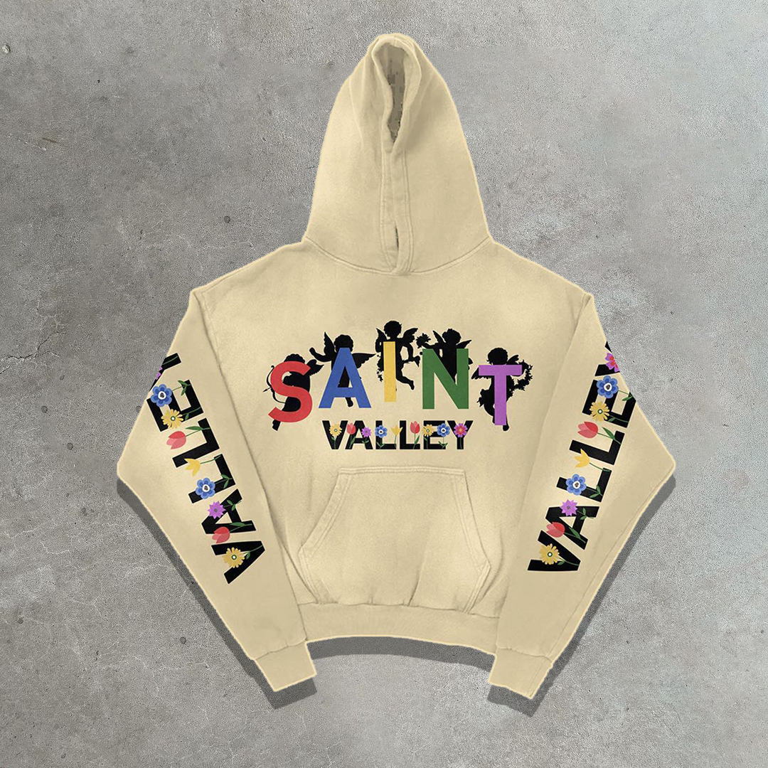 Sage Casual Street Vintage Hoodie