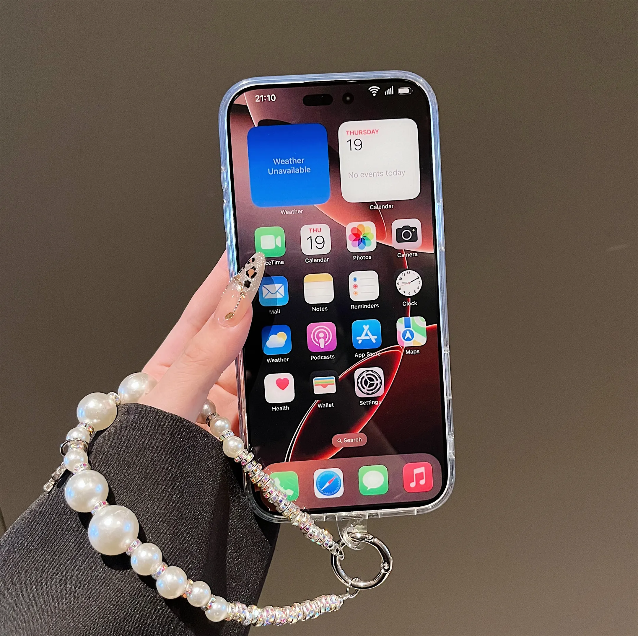 Inspired Dior Elegant Pearl Bracelet TPU Apple iPhone Case