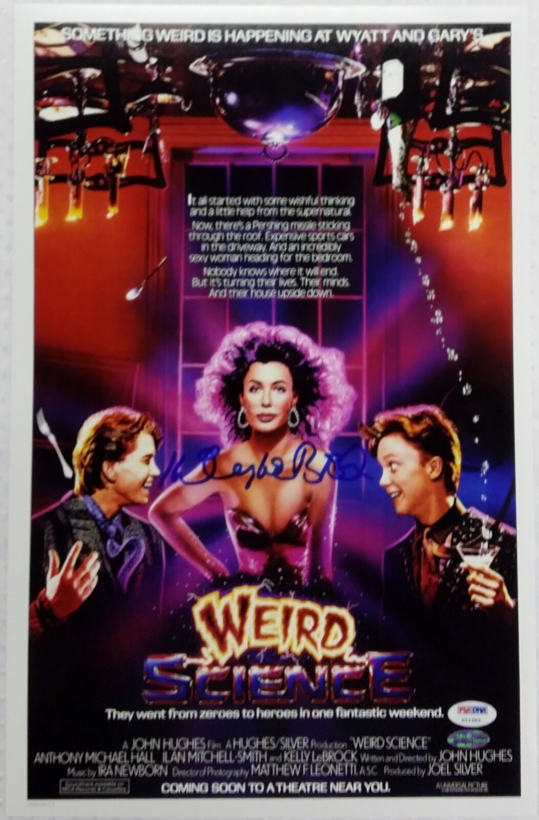 KELLY LEBROCK Signed Weird Science 11x17 Photo Poster painting PSA/DNA COA AUTO AUTOGRAPH (A)