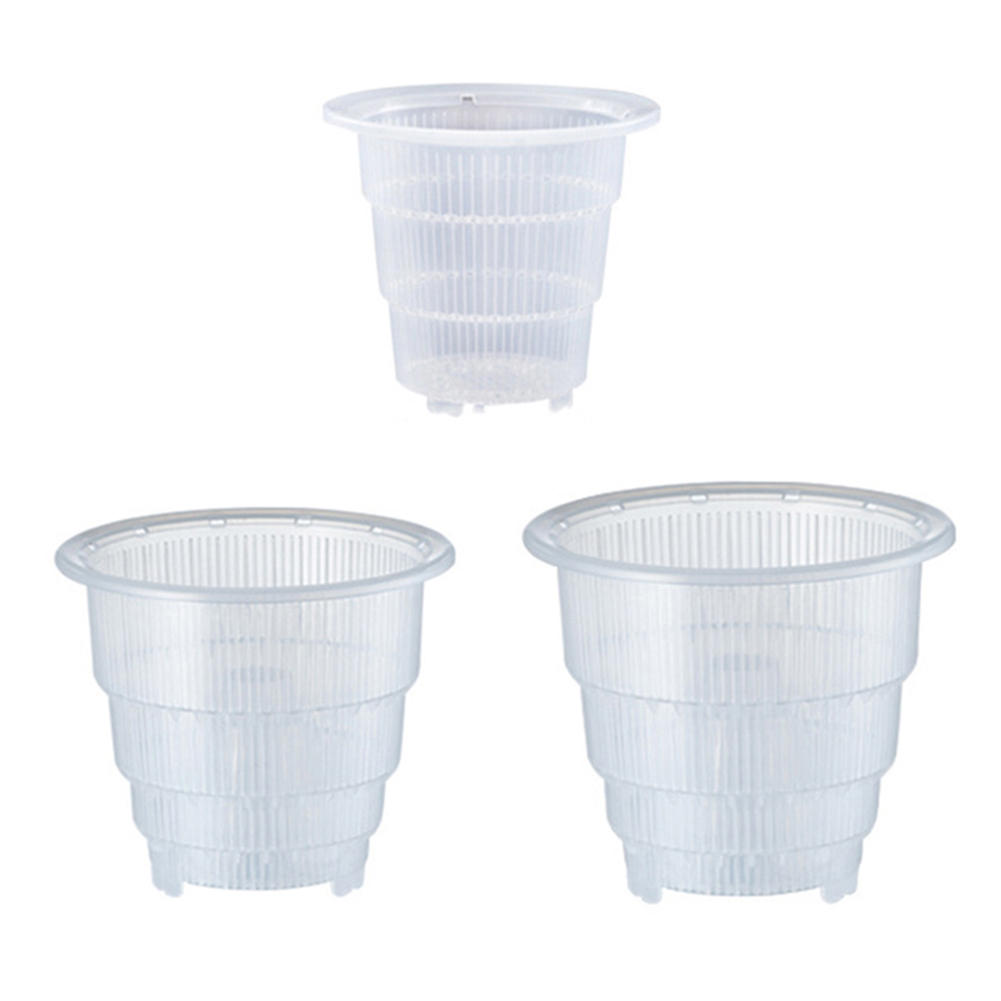 

Resin Root Control Orchid Flower Mesh Pot Transparent Breathable Container, 10cm, 501 Original