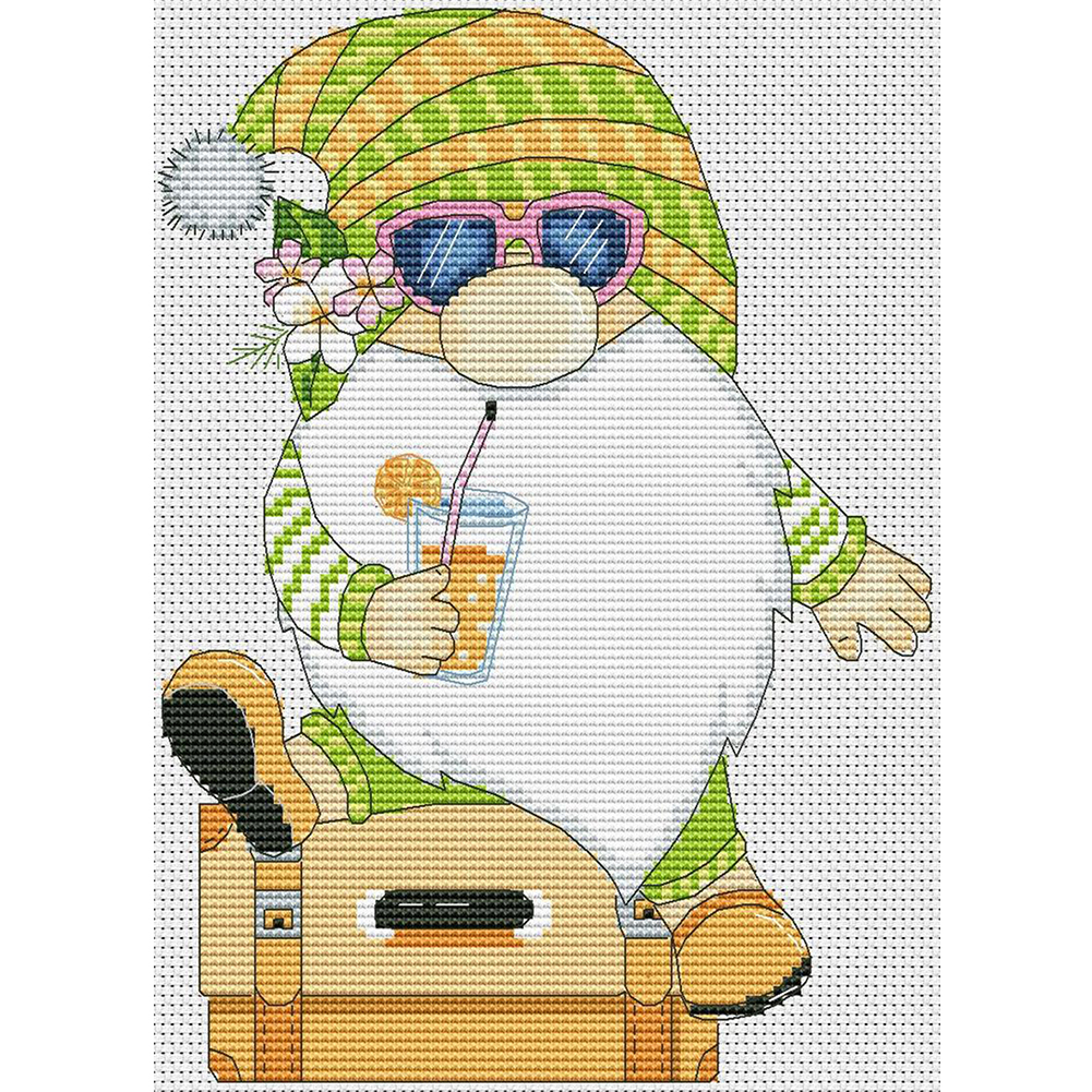 

Gnome - 11CT Stamped Cross Stitch - 30*40CM, 501 Original