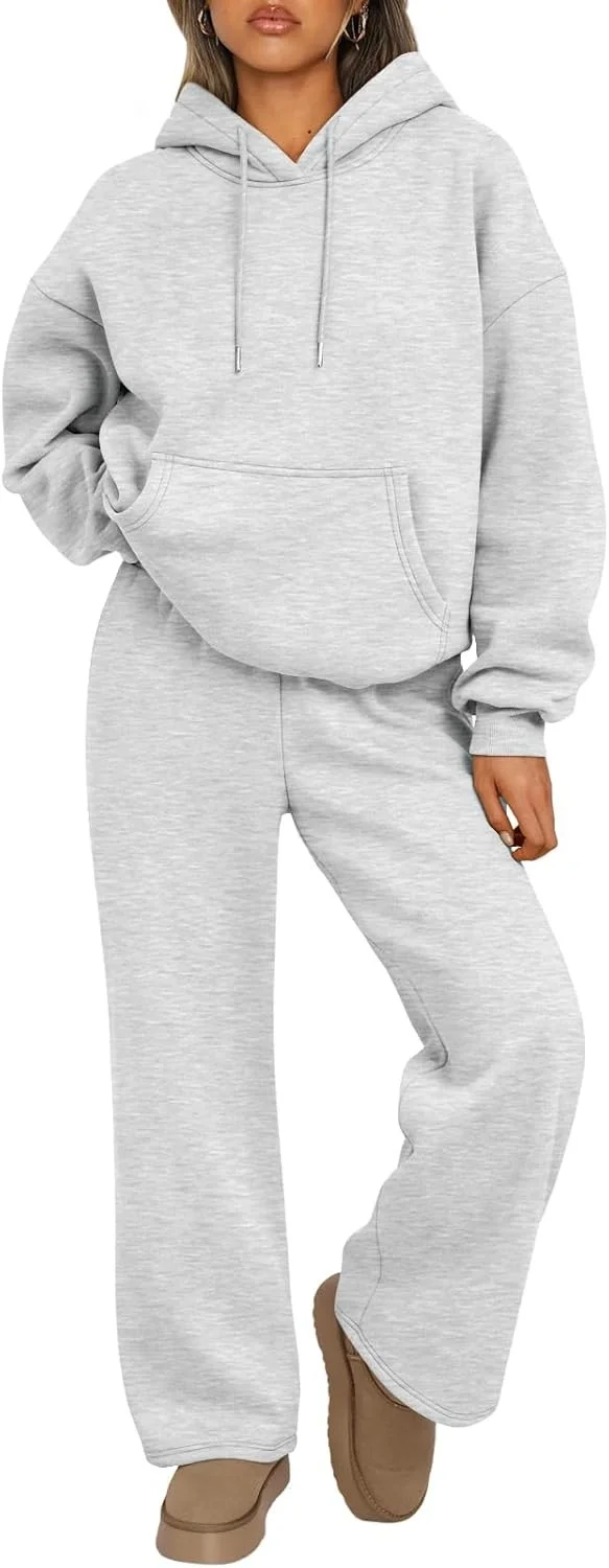 2025 new autumn and winter hooded sweatshirt and trousers suit
