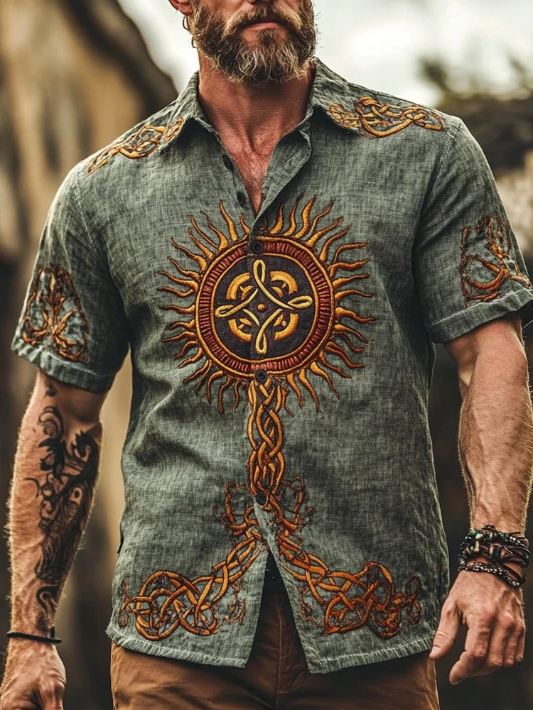 Viking Spirit Power Heritage Linen Shirt / Rvogue / Rvogue