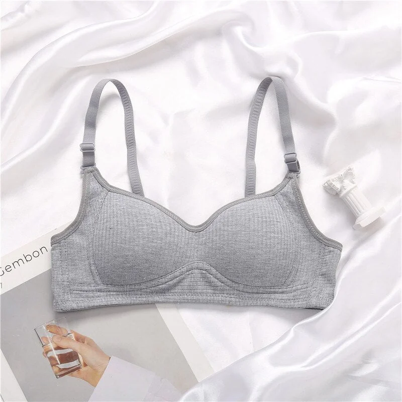 FINETOO Cotton Bras Women A B Cup Wireless Bralette Comfortable Small Breast Bra Soft Underwear Female Lingerie Lady Bras 32-38