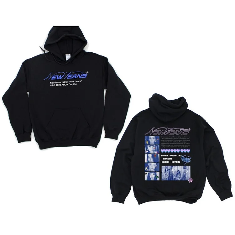 NewJeans Double Sided Printed Hoodie