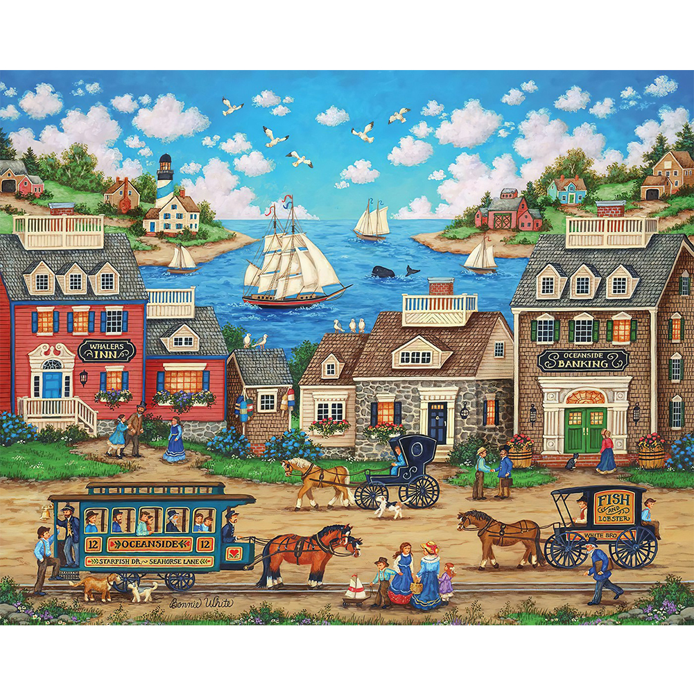 

House Street - Round Drill Diamond Painting - 50*40CM, 501 Original