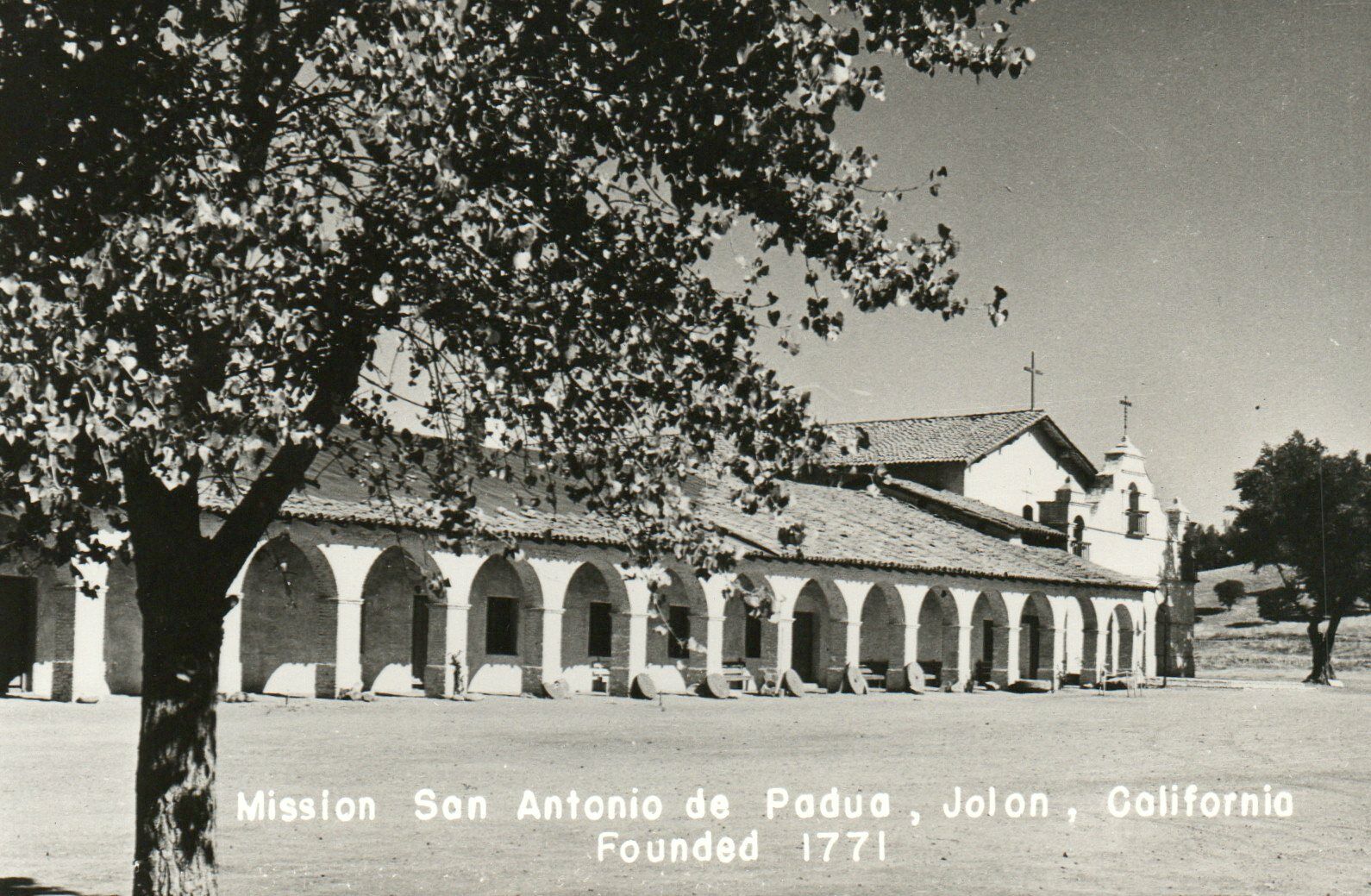 Mission San Antonio de Podua Jolon CA Founded 1771 Real Photo Poster painting RPPC Postcard