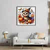 Halloween Pumpkin Owl-14CT Counted Cross Stitch 40*40cm/15.75*15.75in