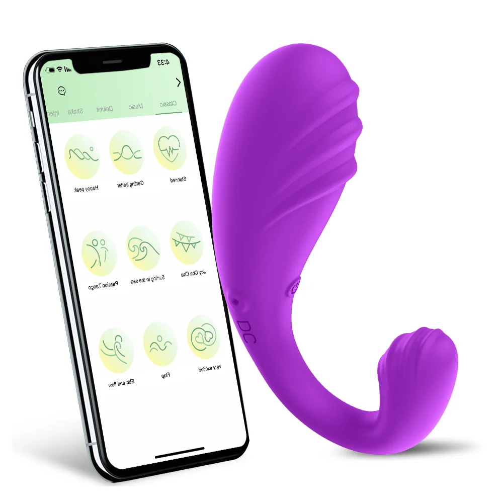 App Remote Control Double Strong Shock Panty Vibrator - Rose Toy