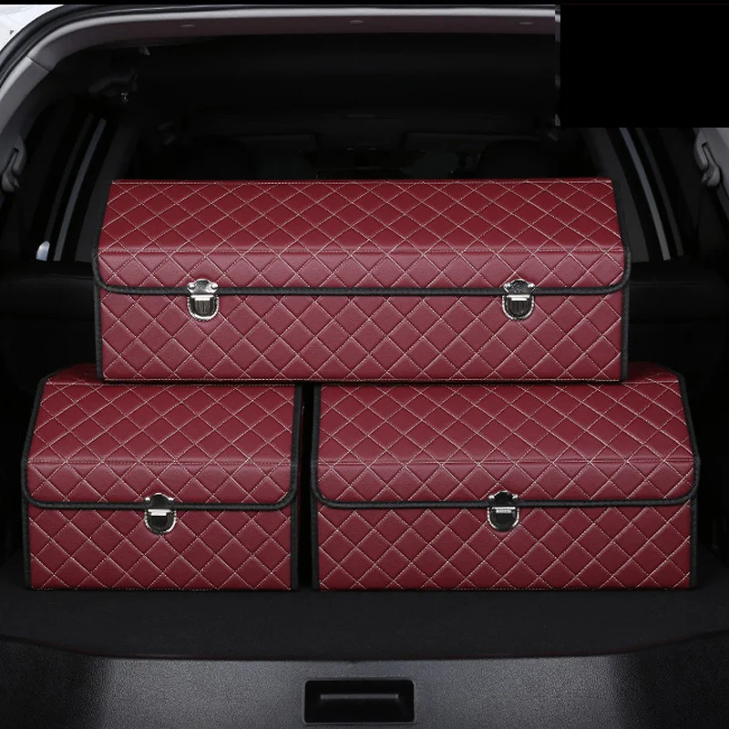 Car Leather Storage Box With Exclusive Logo