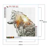 Diamond Painting -DIY Round Drill Wolf(40*40 CM)