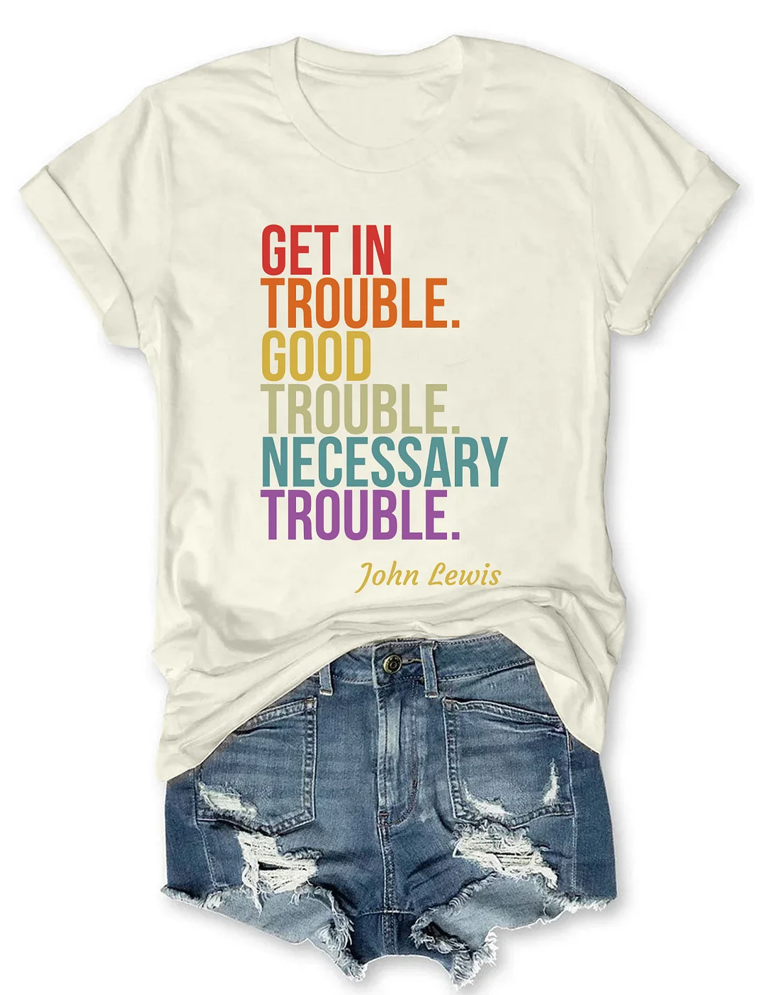 Get In Trouble Good Trouble Necessary Trouble T-shirt