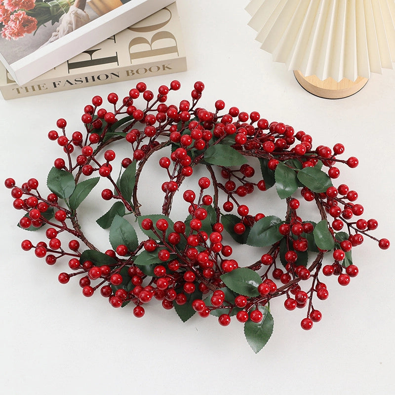 Artificial Red Fruit Garland Christmas Decoration Supplies Pine Grass Garland Shooting Landscape New Year Decoration Christmas Garland