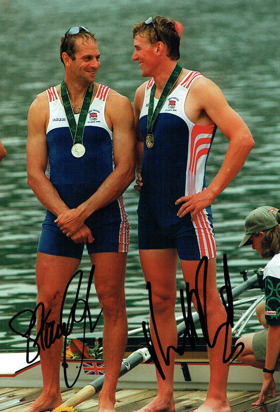 Steve REDGRAVE & Matthew PINSENT Signed 12x8 Photo Poster painting 3 Autograph AFTAL COA Olympic