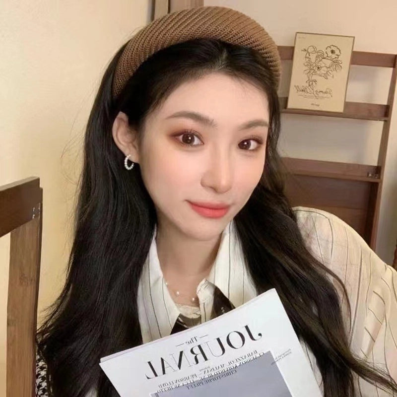 Elegant Retro Solid Color Cloth Hair Band