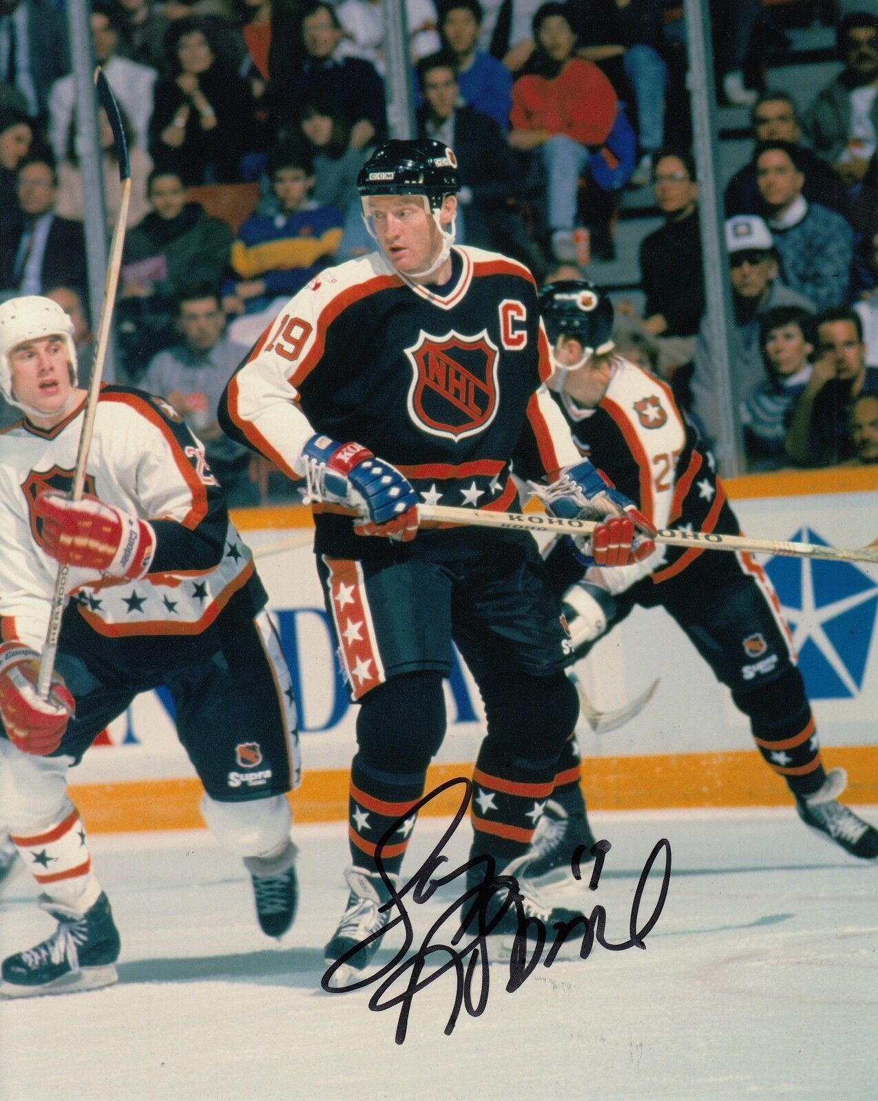 LARRY ROBINSON signed (LOS ANGELES KINGS) hockey 8X10 Photo Poster painting W/COA #3