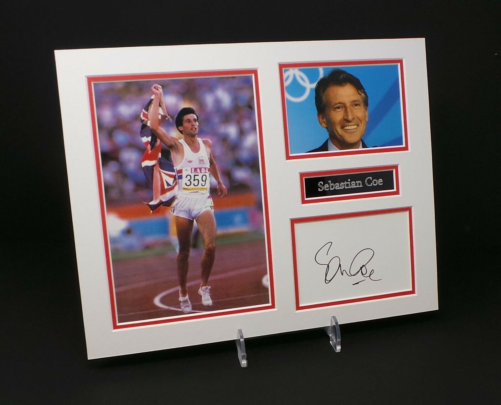 Lord Seb Sebastian COE Olympic Runner Signed Mounted Photo Poster painting Display AFTAL RD COA