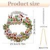 Christmas Diamond Painting Ornament Wreath Train Hanging Decor 9.45x9.45in