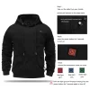 Men's Black USB Heated Hoodie 