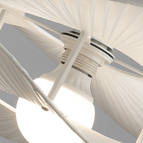 Pleated Fabric Hats Flowers Modern Ceiling Lights - Dazuma