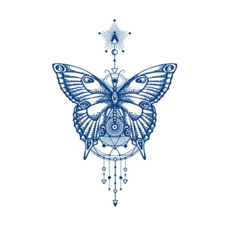 1PC Waist Sexy Body Art Ink Juice Flower Lion Flash Tattoos Lasting Waterproof Temporary Tattoo Sticker For Men Women Fake Tatoo