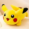 Licensed Lying Down Laugh Pikachu Super Soft Short Plush Doll - Free Shipping - Pokemon [In Stock]