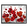 (Big Size)Poppy - 11CT Stamped Cross Stitch - 60*40cm - Flower
