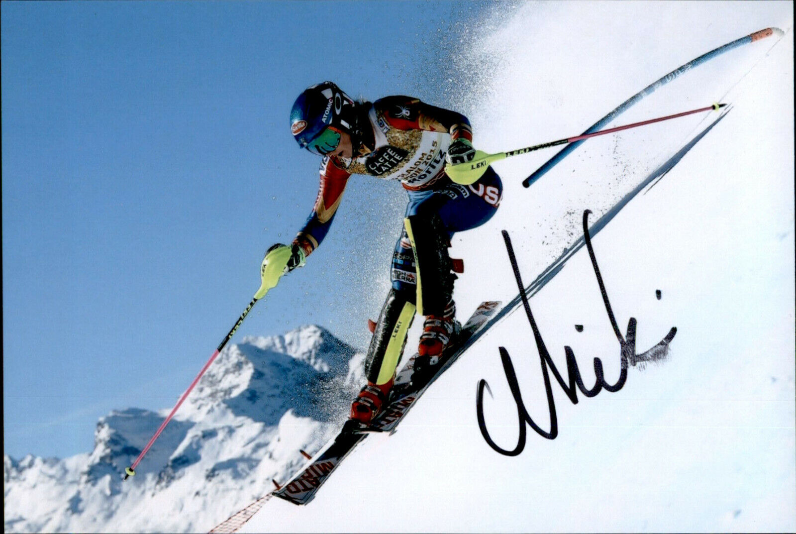 Mikaela Shiffrin SIGNED 4x6 Photo Poster painting ALPINE SKIER SKIING OLYMPIC GOLD MEDALIST #3