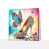 (Pre-Framed)Butterfly Heel-Special Shape Diamond Painting Kit(25x25cm)