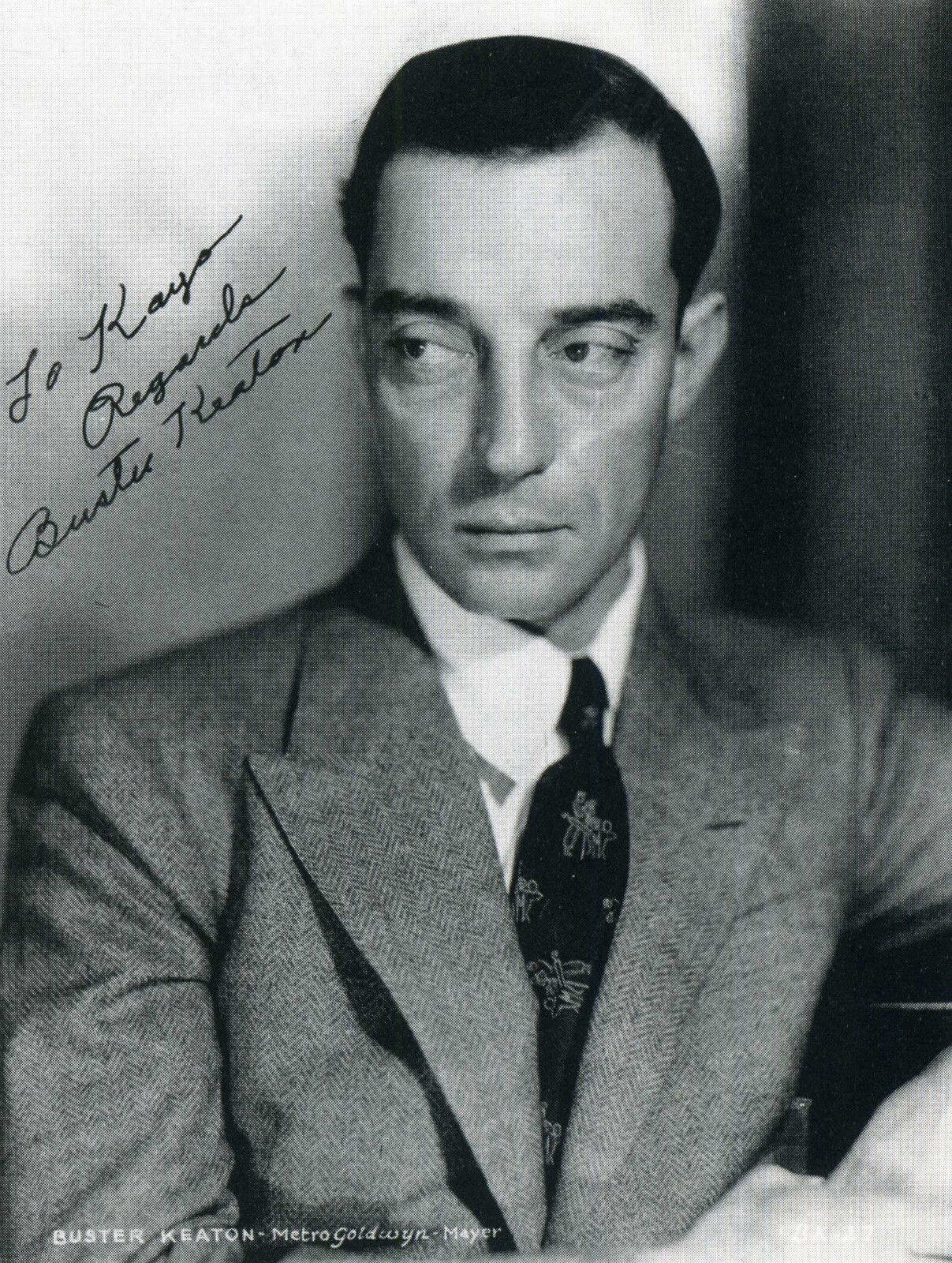 BUSTER KEATON Signed Photo Poster paintinggraph - Silent Comedy Film Actor - preprint