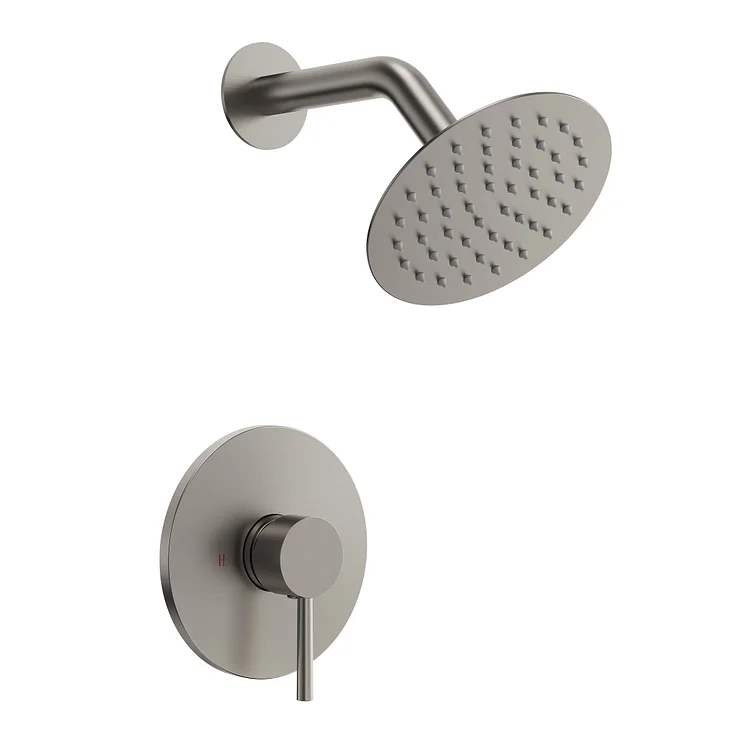 EVERSTEIN Single-Function Shower Faucet in Brushed Nickel SFS-1186-NK