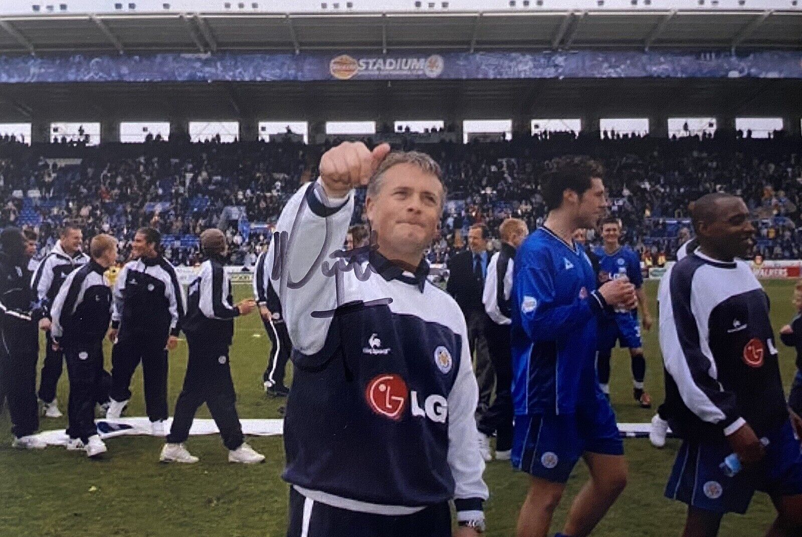 Micky Adams Genuine Hand Leicester City 6X4 Photo Poster painting