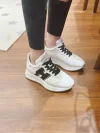 platform shoes dad shoes small white shoes women's 2024 new leather lace-up versatile and breathable casual sneakers women flats
