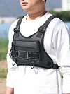 Unisex Front Chest Pack Breathable Lightweight Front Vest Bag Hip Hop Streetwear