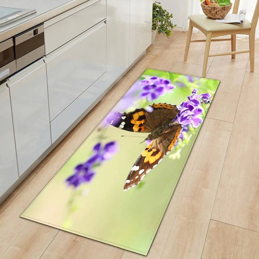Modern Kitchen Mat Entrance Doormat Home Living Room Bedroom Children's Carpet 3D Printed Hallway Tatami Balcony Bath Long Rug