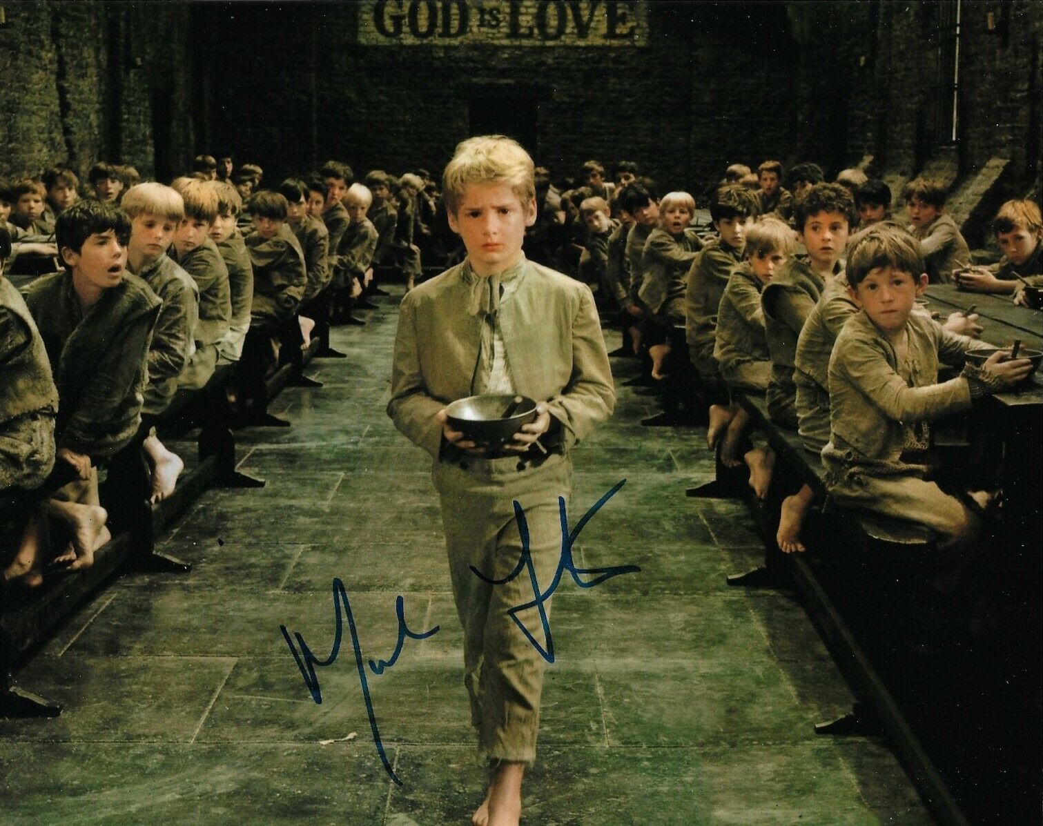 Mark Lester Signed Oliver 10x8 Photo Poster painting With Proof AFTAL