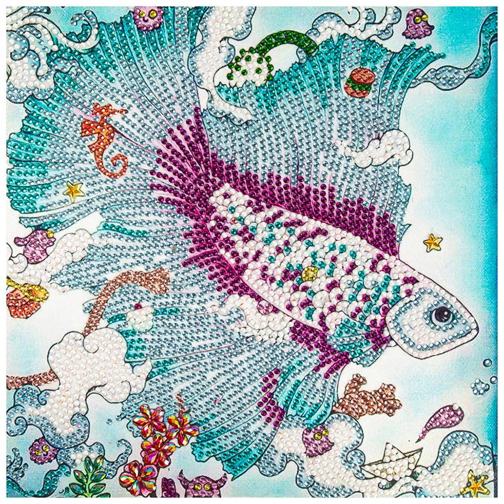 

Colorful Fish - Special Shaped Diamond Painting - 30*30CM, 501 Original