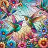 Flowers Hummingbird-11CT Stamped Cross Stitch 40*40cm tapestrymarket