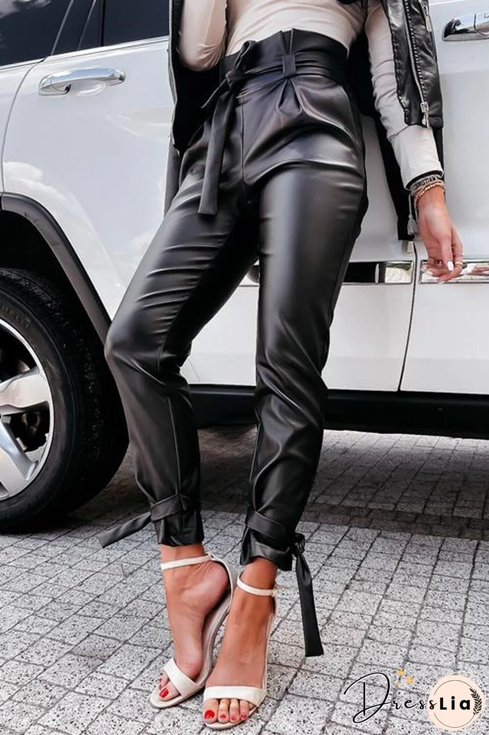 Sunshine For The Soul Leather Skinny