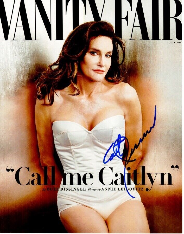 Caitlyn Jenner Signed Transgender - Olympic Athlete - Bruce Jenner 11x14 Photo Poster painting