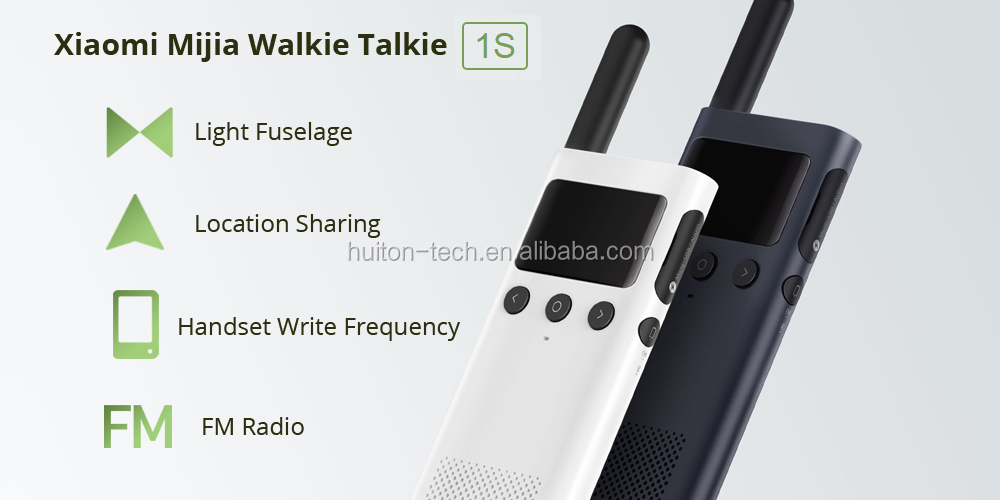 Original Xiaomi Mijia Smart Walkie smart Talkie With FM Radio Speaker  Standby Smart Phone APP Location