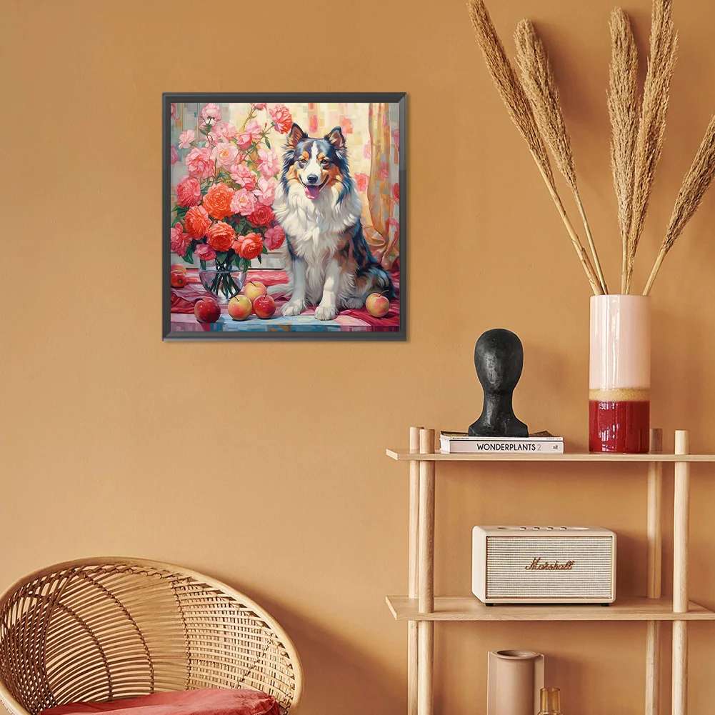 Full Round Diamond Painting 30*30cm - Shepherd Dog