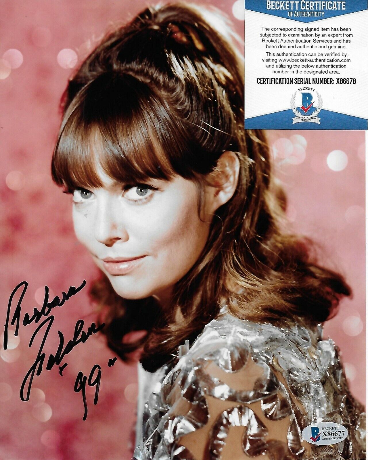 Barbara Feldon Get Smart Original Autographed 8X10 Photo Poster painting w/Beckett COA #3